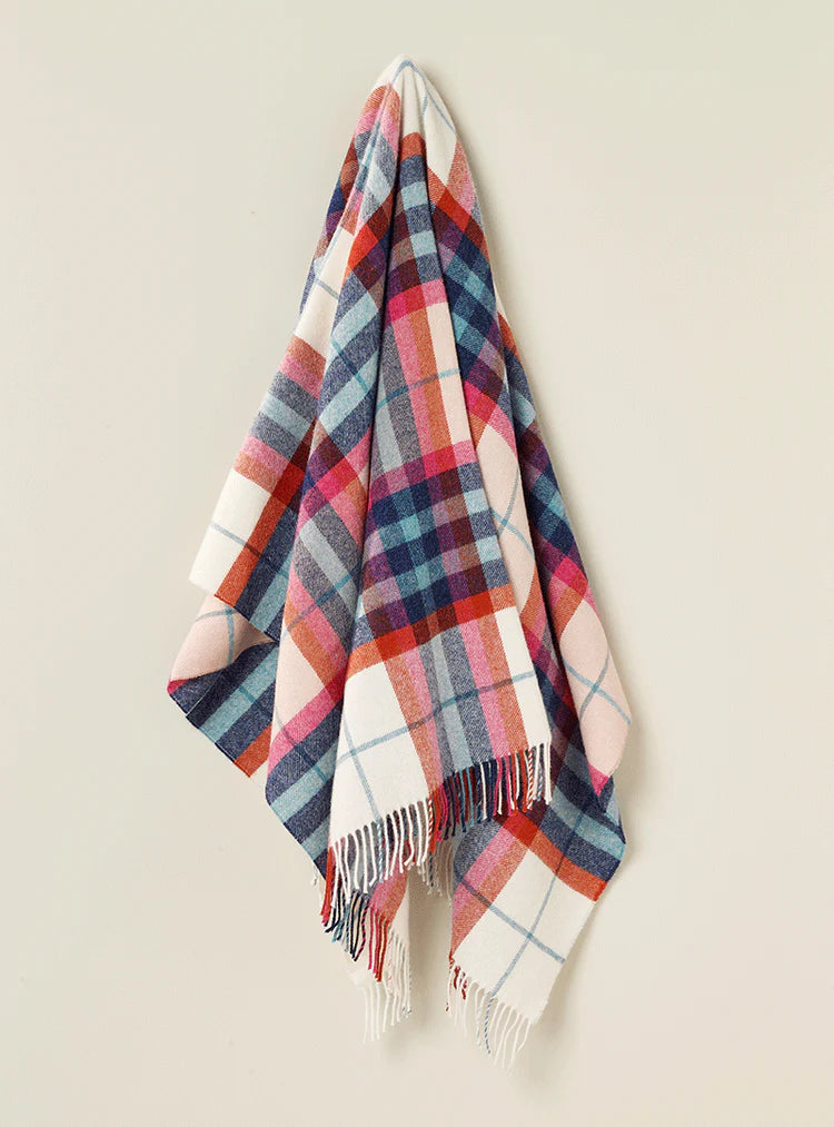 Falmouth Red & Ivory 100% NZ Throw