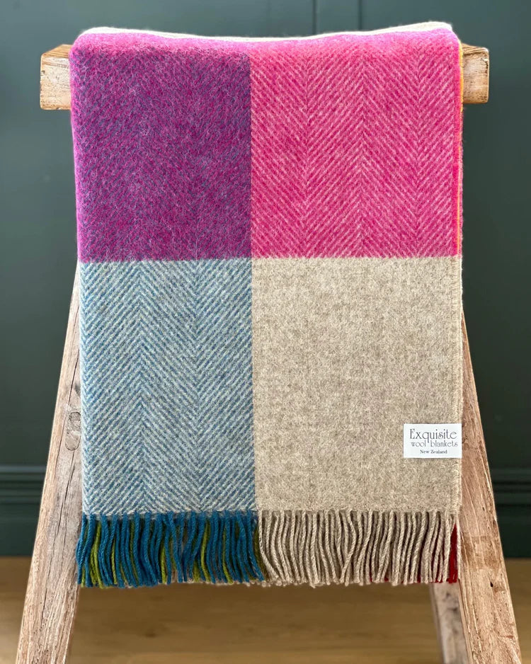 Harland Multi 100% NZ Wool Throw
