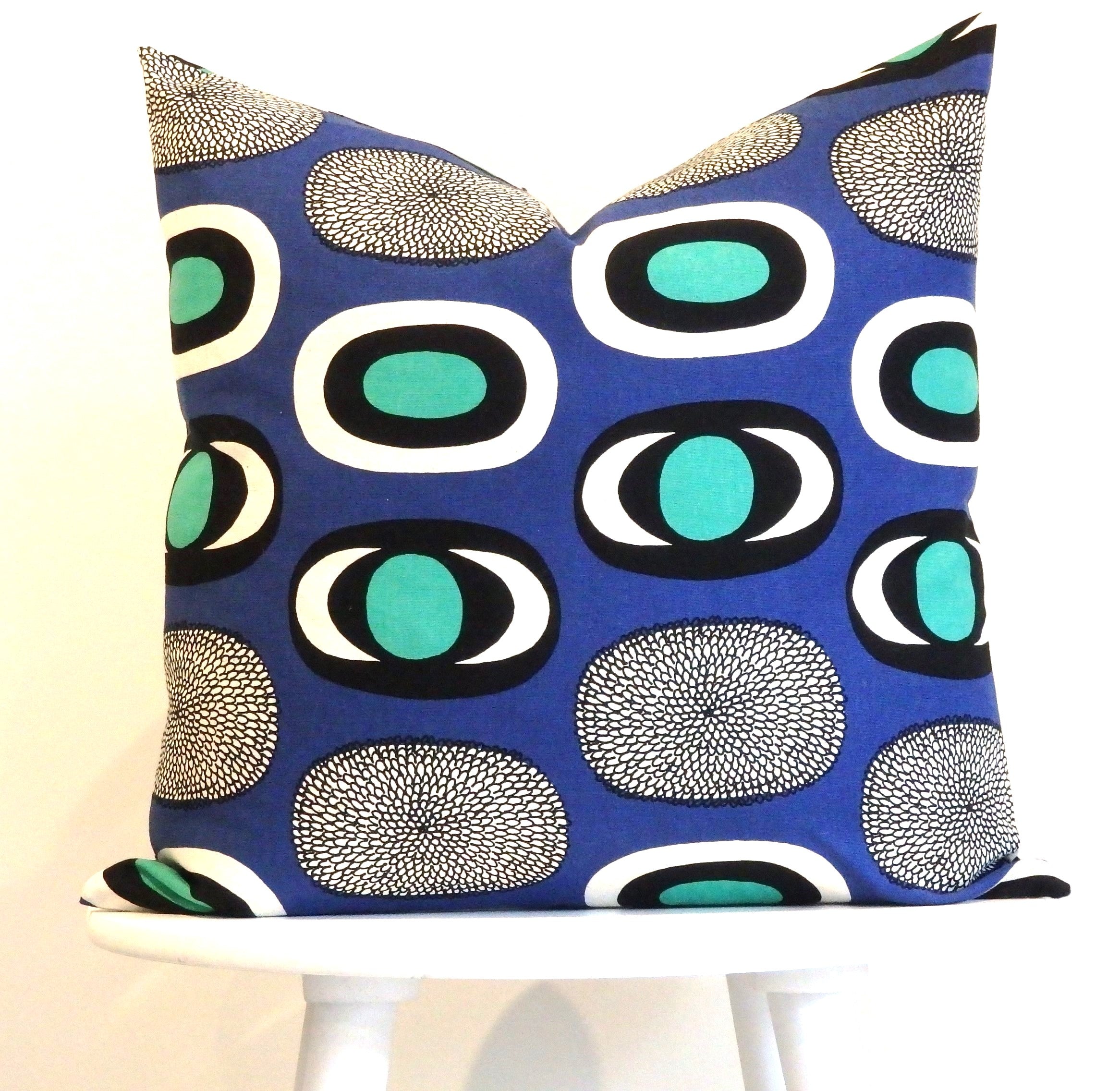 Blue and Teal Nordic Cushion cover