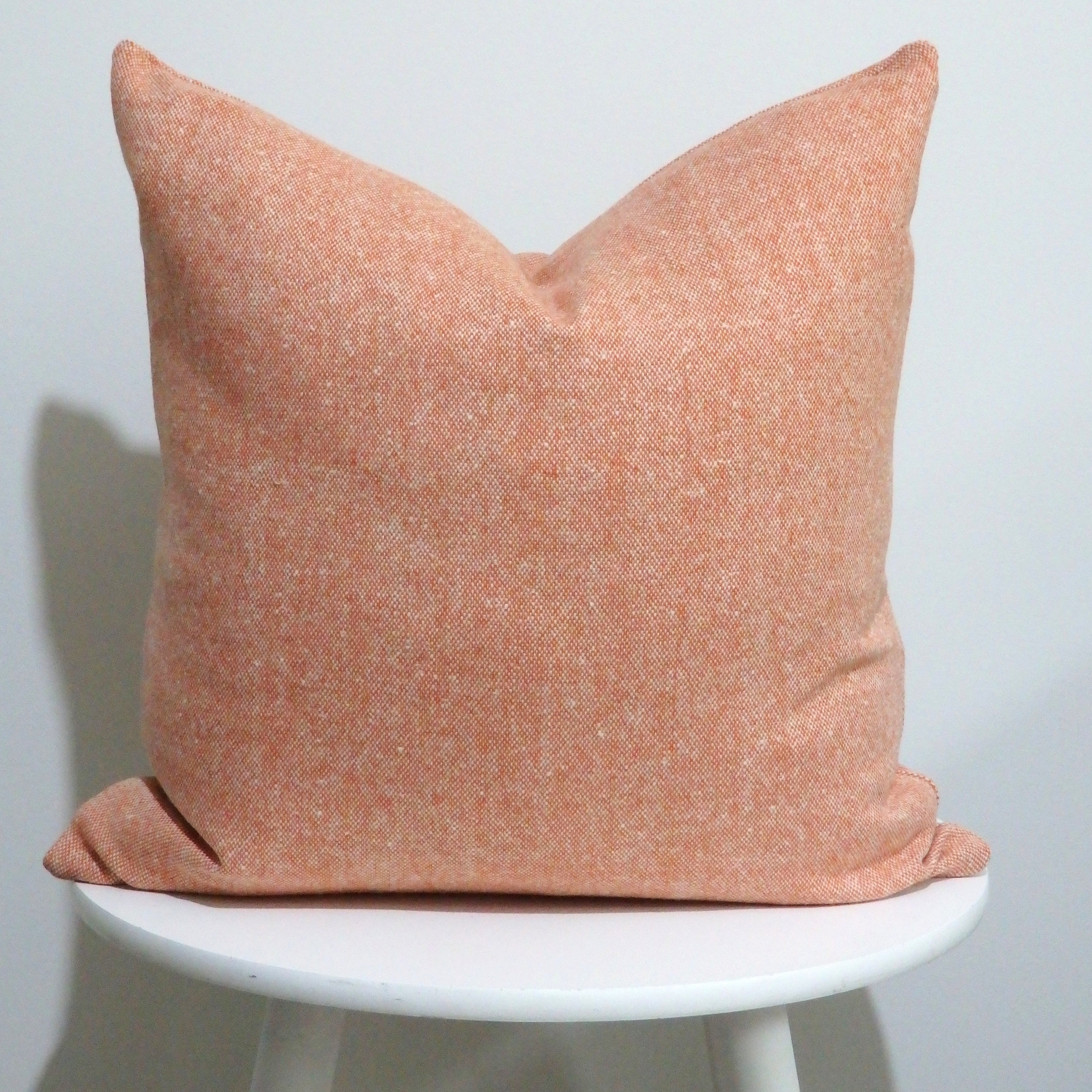 Orange Wool Cushion Cover