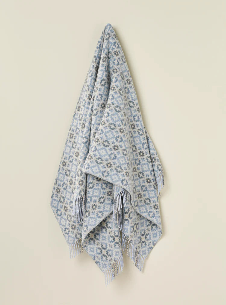 Dartmouth Blue 100% NZ Wool Throw